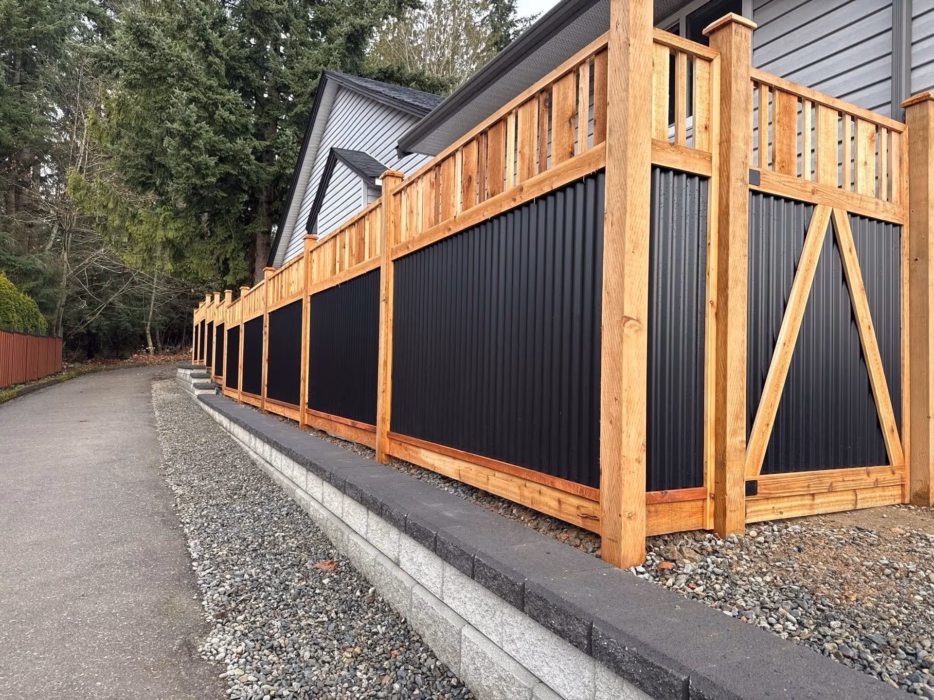 Fencing project in Nanaimo