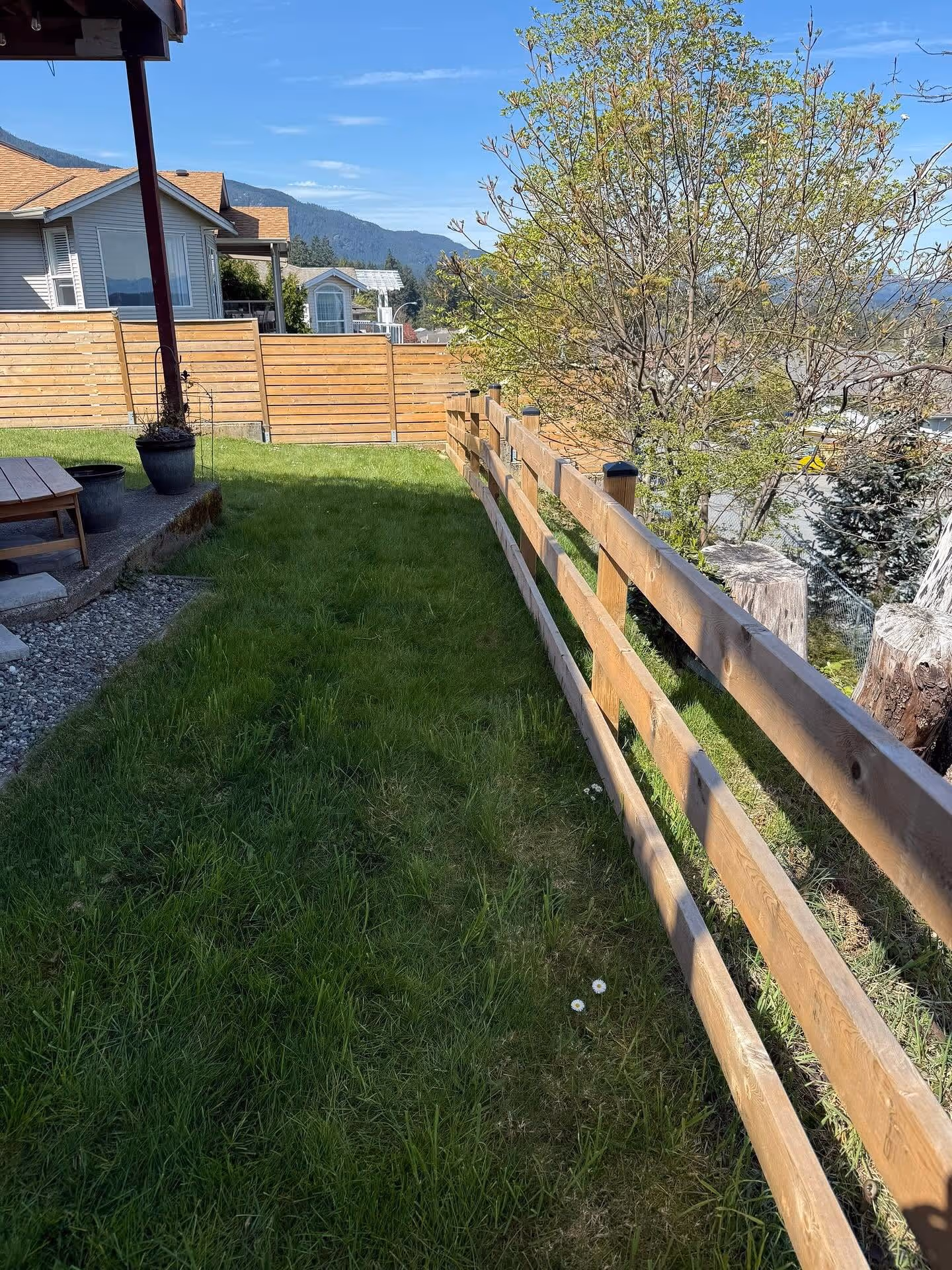 Fencing project on Vancouver Island