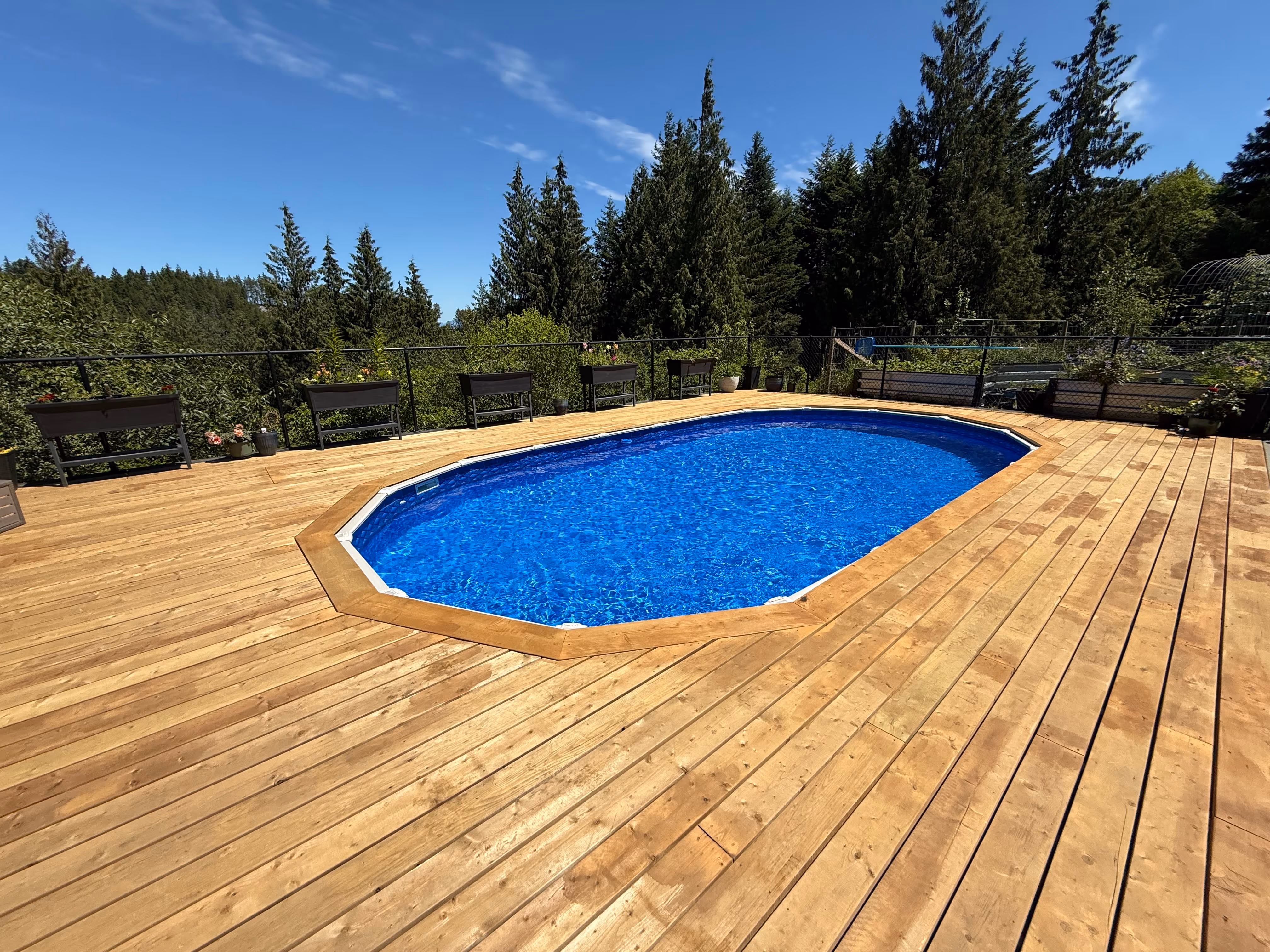 Custom Decks project on Vancouver Island